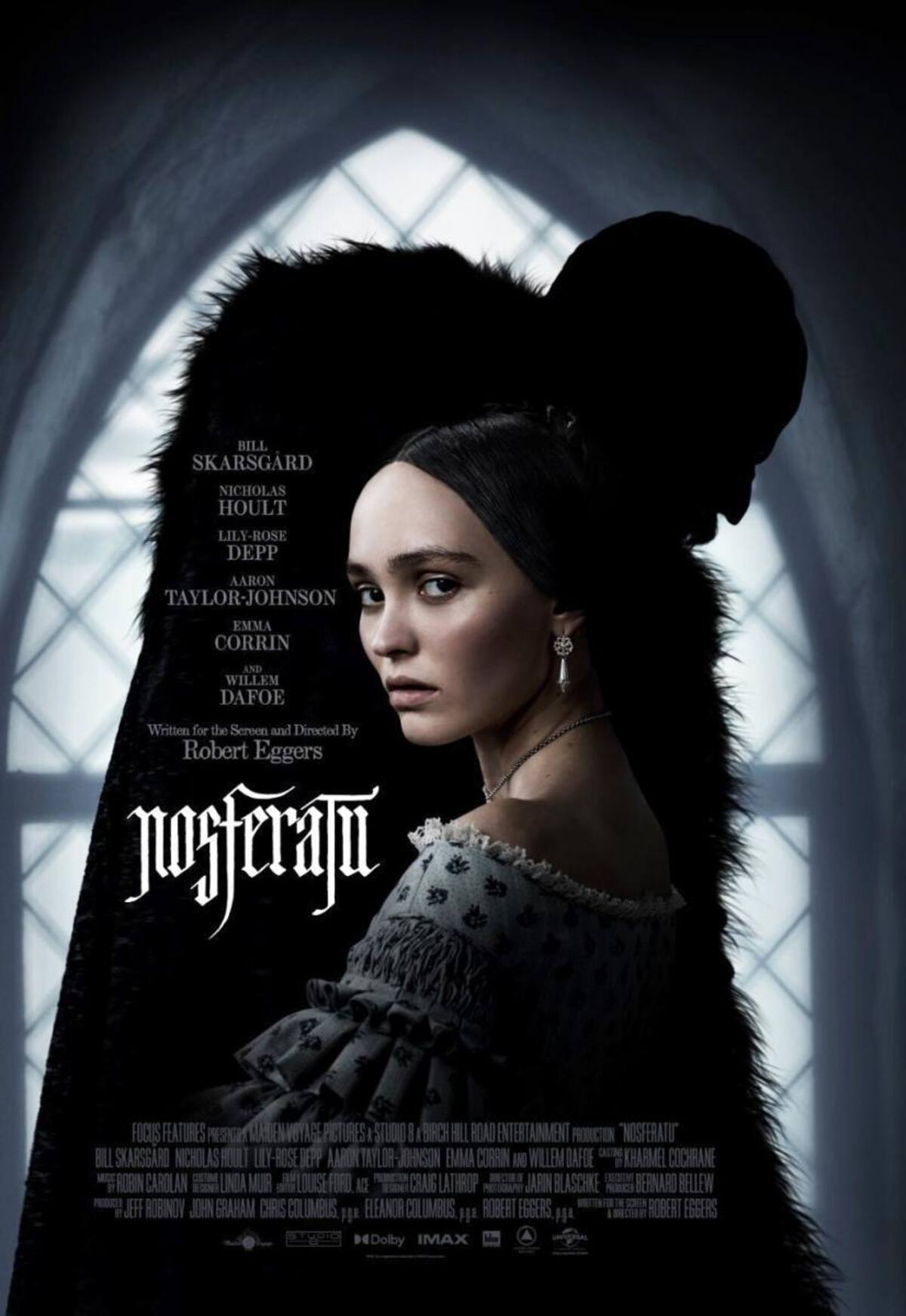 Nosferatu ha sido nominada en 4 categorías, incluida Mejor Diseño de Producción, por su oscura y gótica recreación de la clásica historia de vampiros.