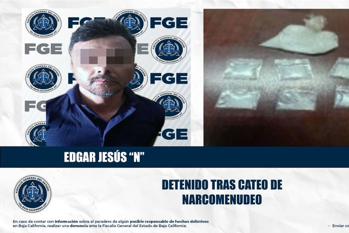Cateo en la colonia Baja California deja detenido y decomiso de metanfetamina