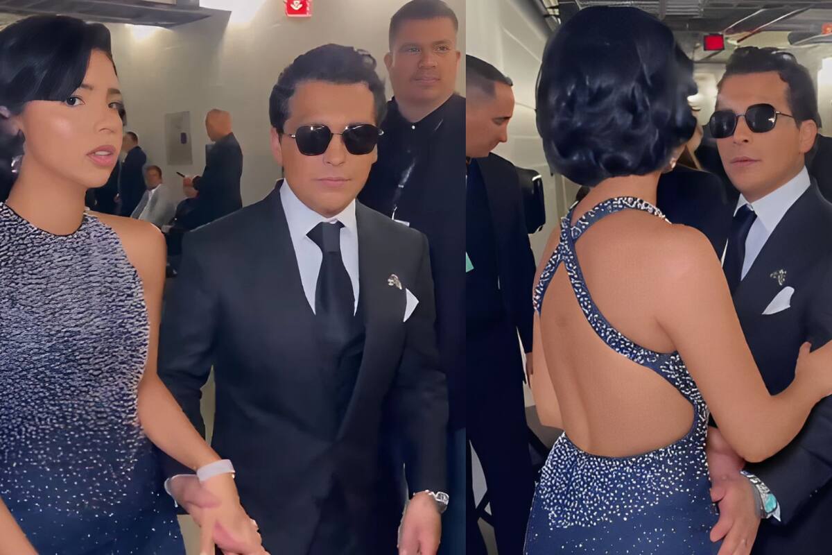 Ángela Aguilar es captada respondiendo de mala manera a Christian Nodal en los Latin Grammy 2024