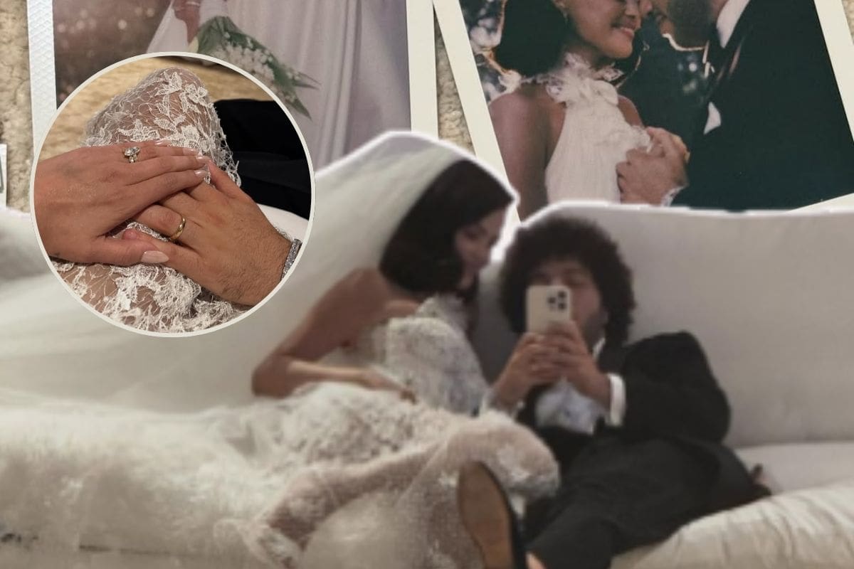 Selena Gomez sorprende con un segundo vestido de novia en su boda con Benny Blanco