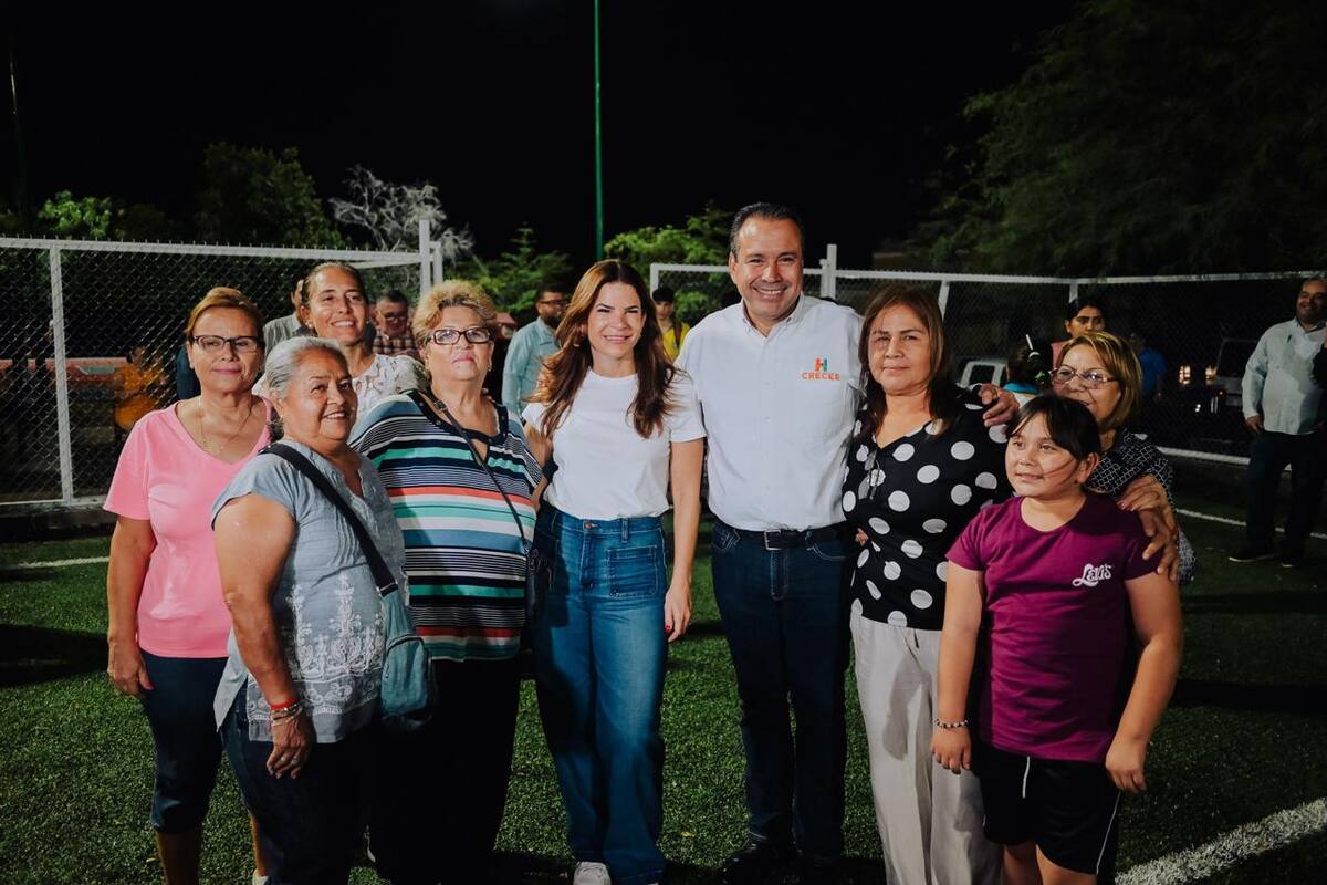 Atestiguan “Toño” y Patty Ruibal la rehabilitación del parque Obregón
