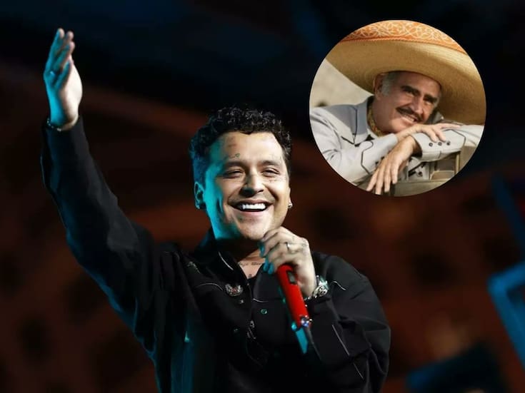 ¿Christian Nodal lanzará dueto con Vicente Fernández?