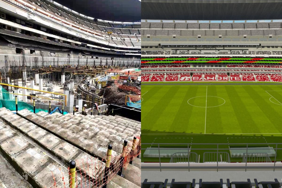 ¡Así luce por dentro! Filtran videos de la remodelación del Estadio Azteca rumbo al Mundial 2026