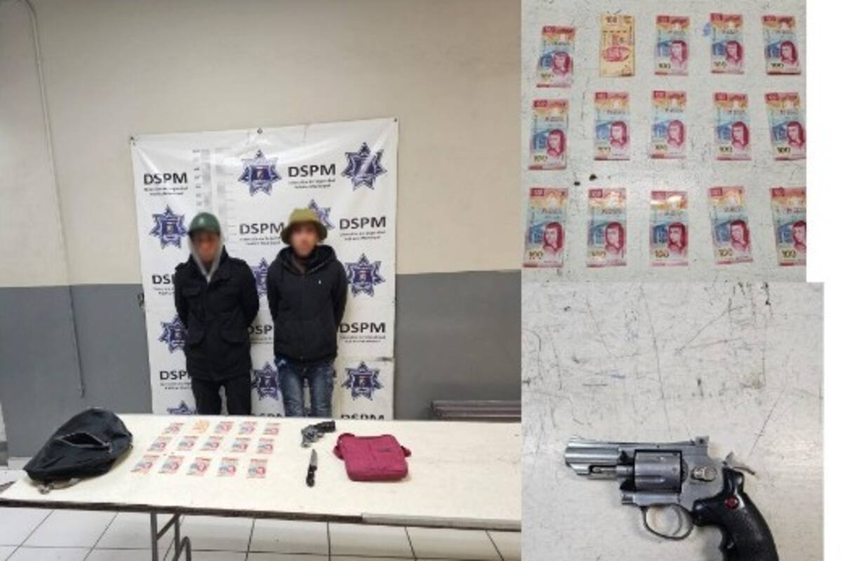 Detienen a sujetos por robar violentamente un comercio