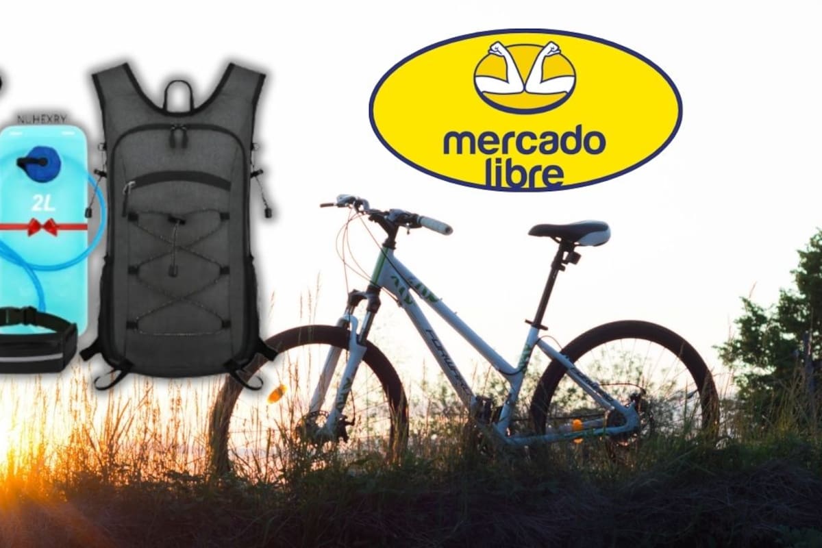 Mercado Libre rebaja 40% el set de hidratación NUHEXRY de 3 piezas para ciclistas a $298.80 MXN, un kit de nailon resistente a desgarros con riñonera y soporte para casco