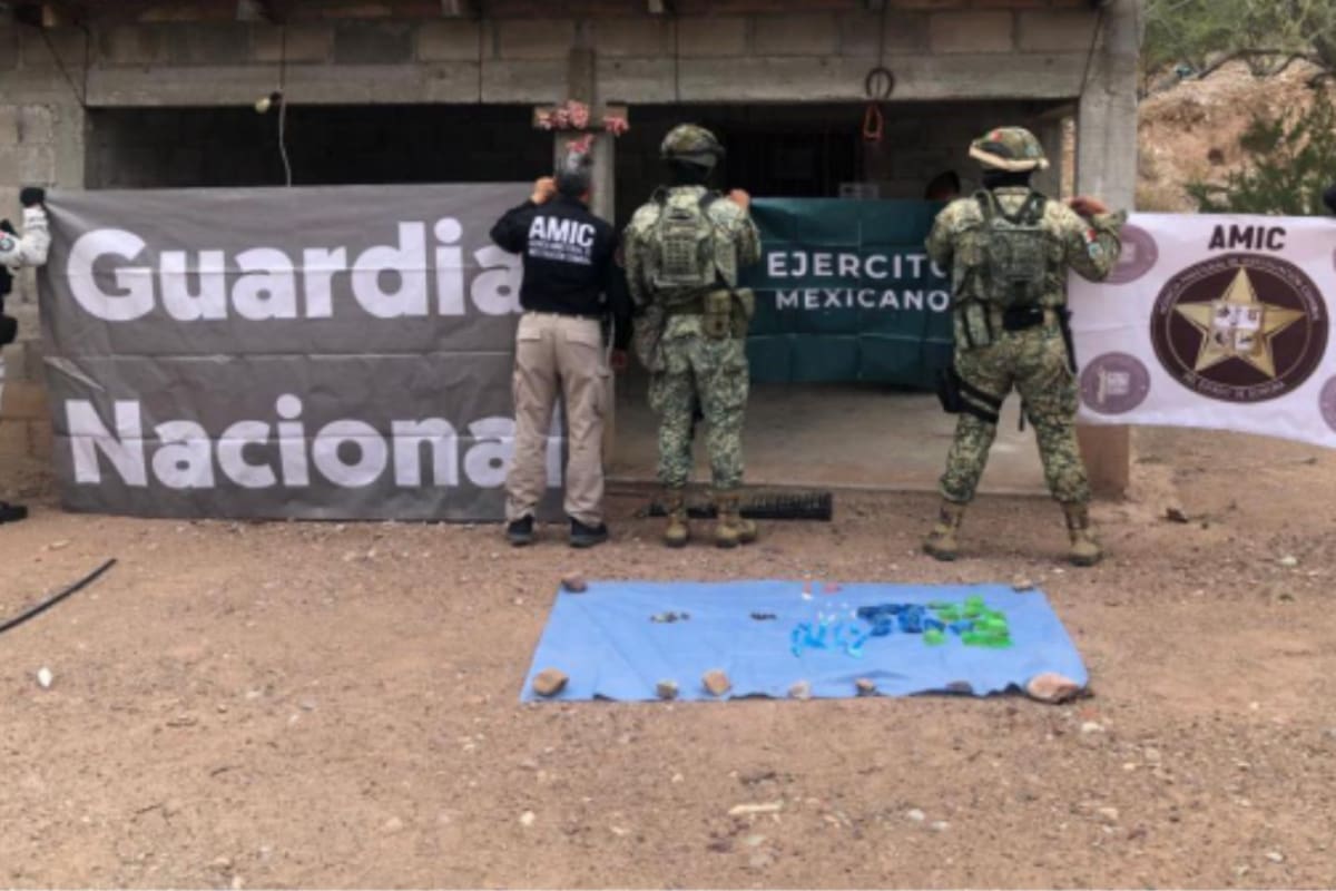 Hallan crystal, mariguana y cartuchos en cateo realizado en Tubutama