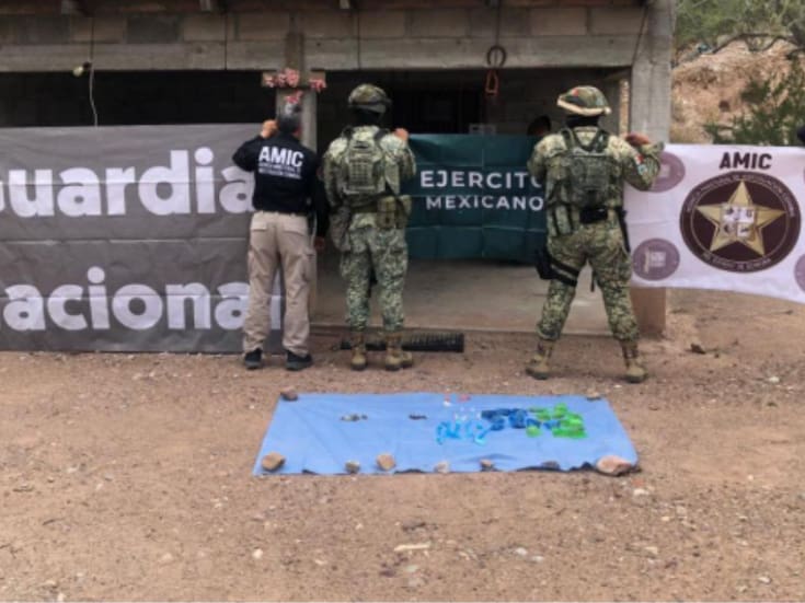 Hallan crystal, mariguana y cartuchos en cateo realizado en Tubutama