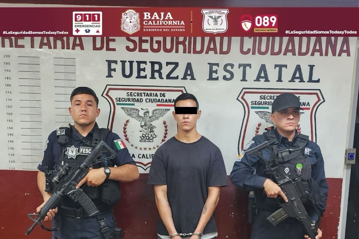 Joven armado es detenido en Valle del Pedregal