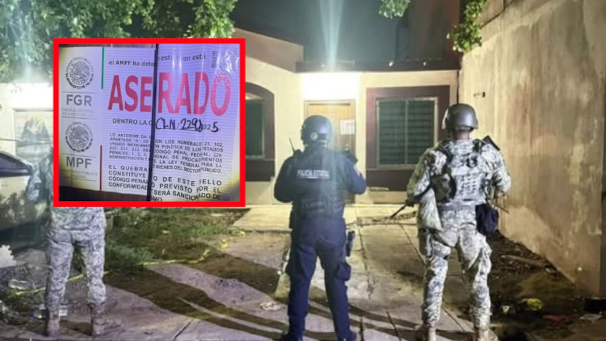 Cateo explosivo en Culiacán: decomisan arsenal de guerra y 230 kilos de presunta metanfetamina en zona residencial