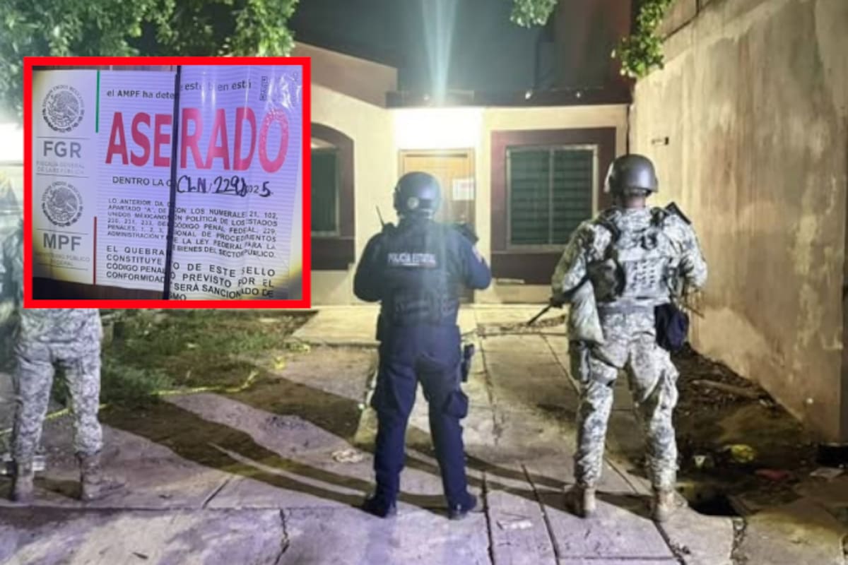 Cateo explosivo en Culiacán: decomisan arsenal de guerra y 230 kilos de presunta metanfetamina en zona residencial