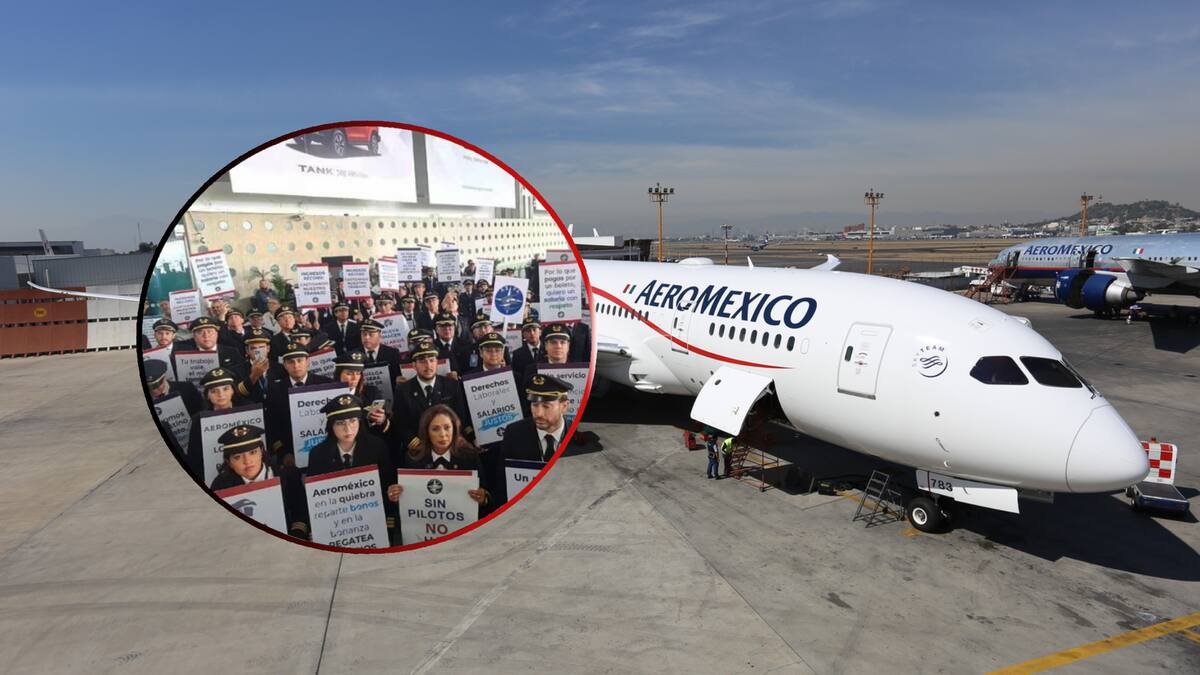 Pilotos de Aeroméxico podrían irse a huelga este 1 de octubre. Foto: Especial