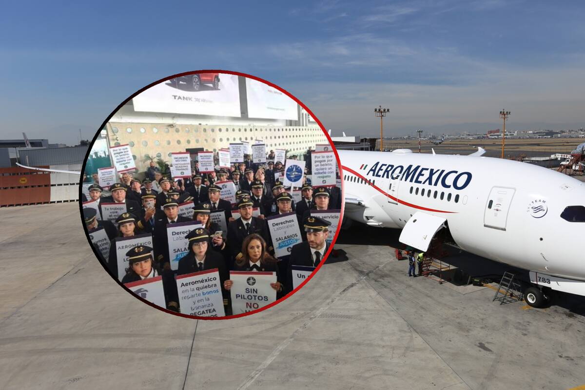Pilotos de Aeroméxico se preparan para huelga: ¿Cuándo sería y cómo afectaría a los vuelos?