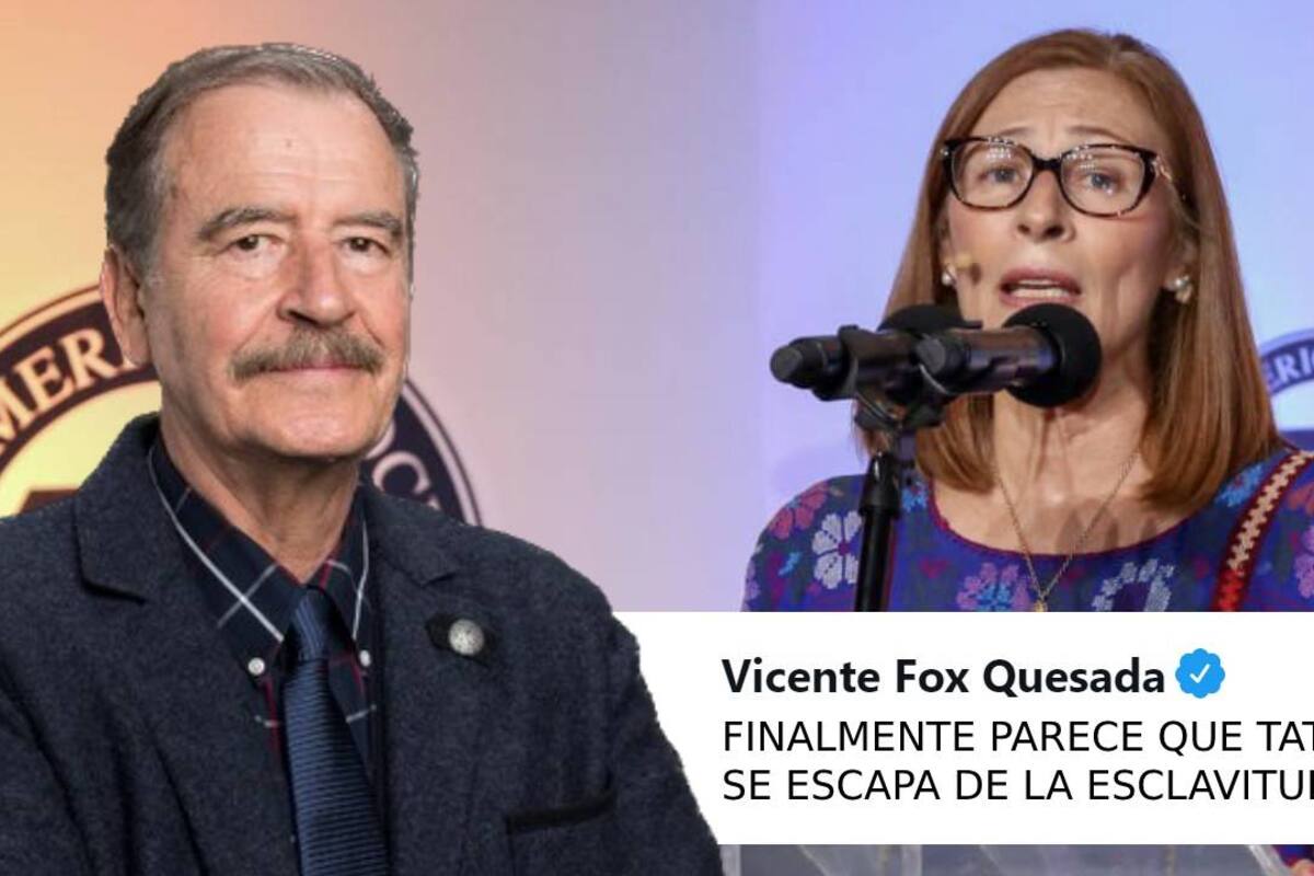 Vicente Fox reacciona a la renuncia de Tatiana Clouthier: "Finalmente escapa de la esclavitud"