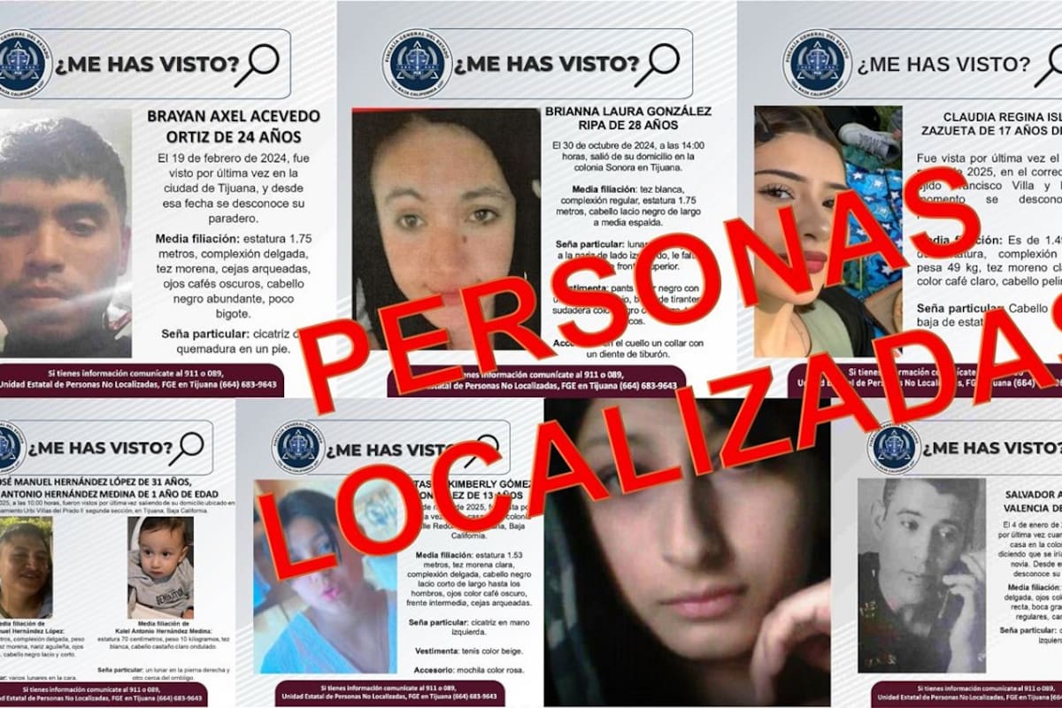 FGE localiza a diez personas con reporte de búsqueda