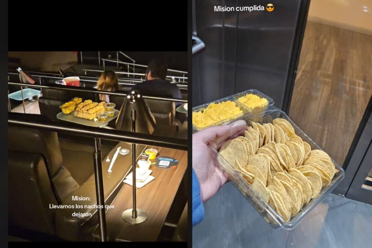 Mujeres deciden llevarse los nachos que una pareja dejó en el cine