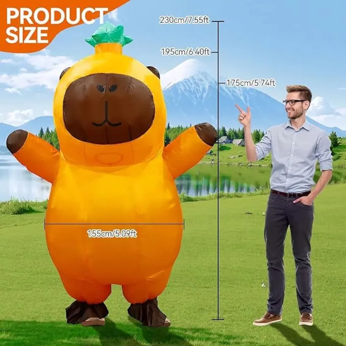 Disfraz inflable de capibara para adulto | Mercado Libre
