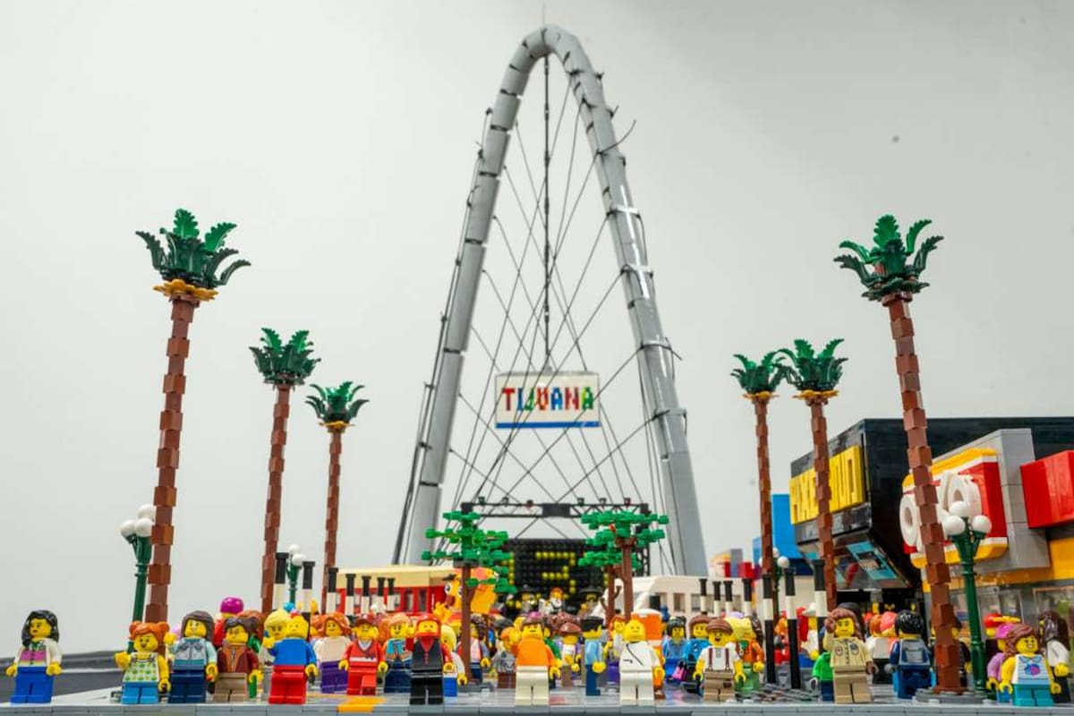 Así recrearon Tijuana con miles de piezas LEGO para celebrar el 137 aniversario de la ciudad