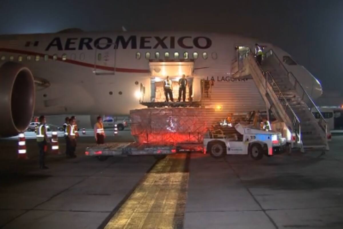 Llega a México cuarto vuelo con insumos médicos desde China
