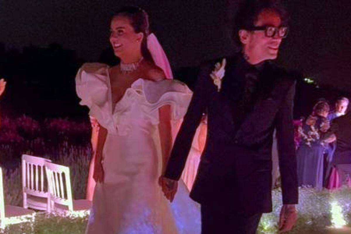 Edith Márquez se casó el fin de semana pasado con su representante, Iñaki Marcos, en Val’Quirico, Tlaxcala.