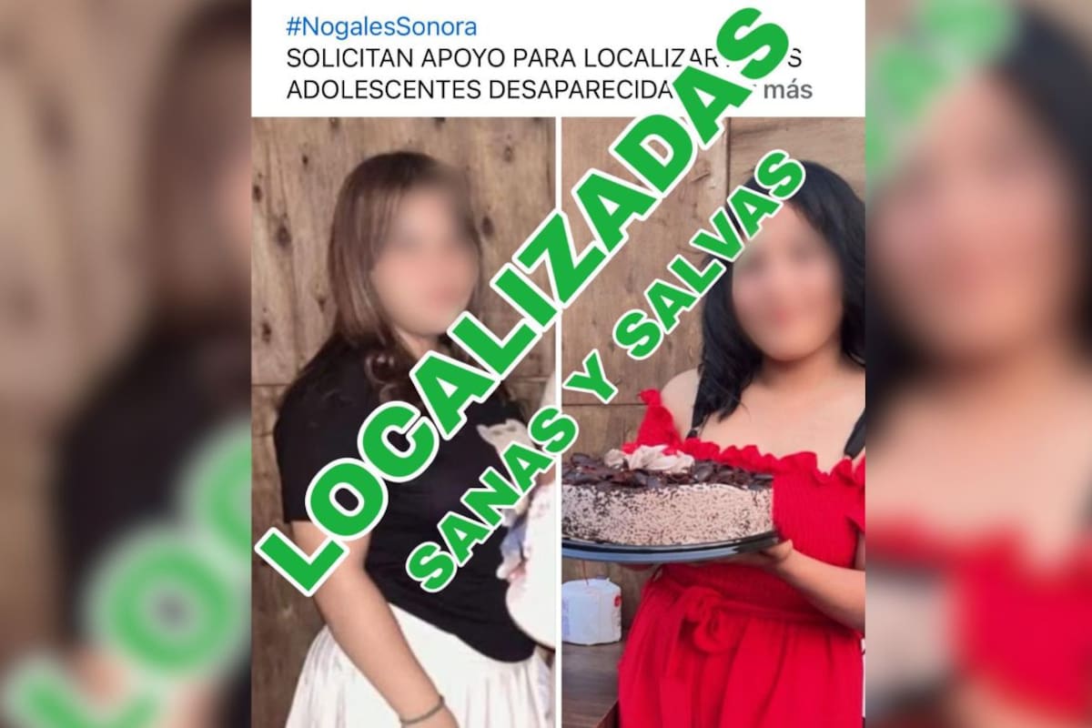 Localizan sanas y salvas a menores reportadas como desaparecidas en Nogales
