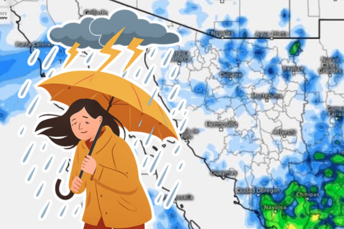 Tormentas amenazan Sonora: lluvias intensas, rayos y vientos podrían causar emergencias esta tarde