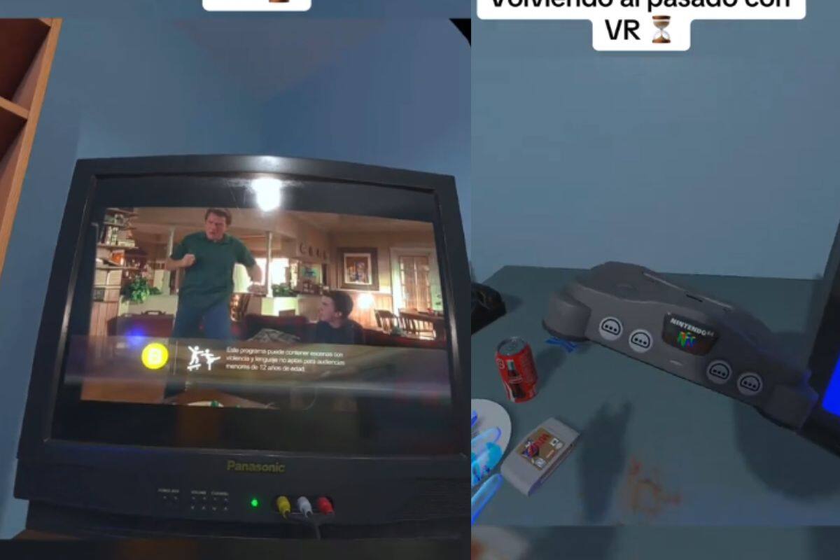“Volviendo al pasado”: Hombre se pone a ver “Malcolm, el de en medio” en la realidad virtual