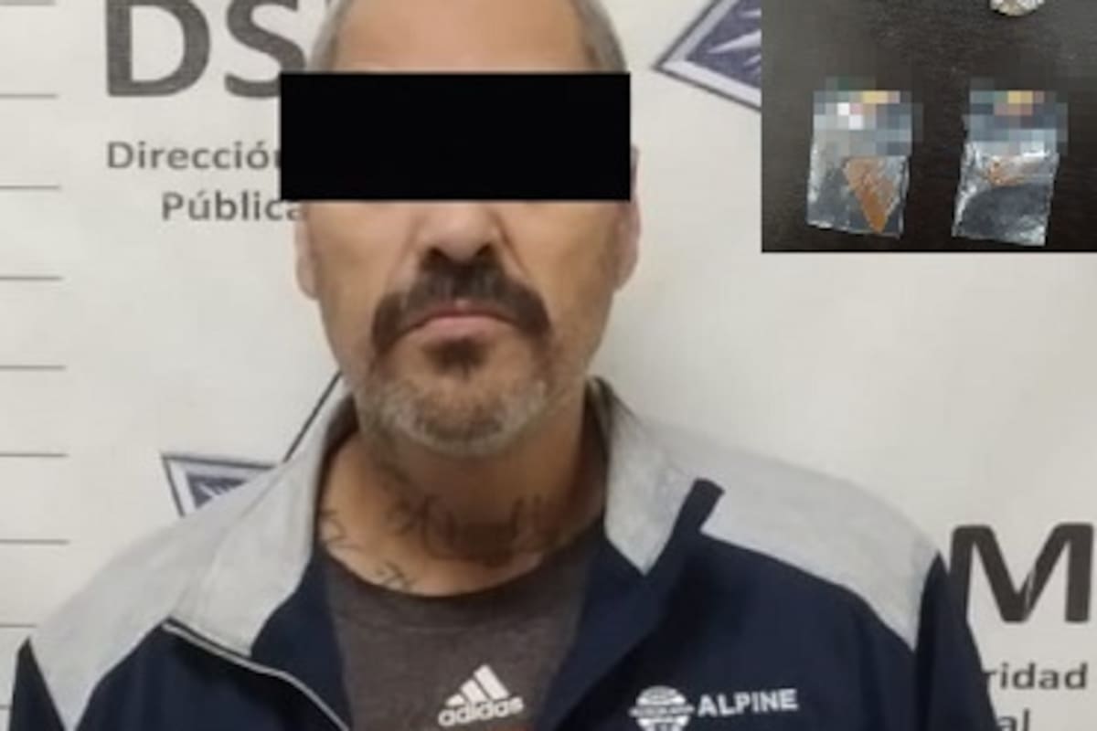 Lo arrestan por posesión de enervantes en la Zona Centro