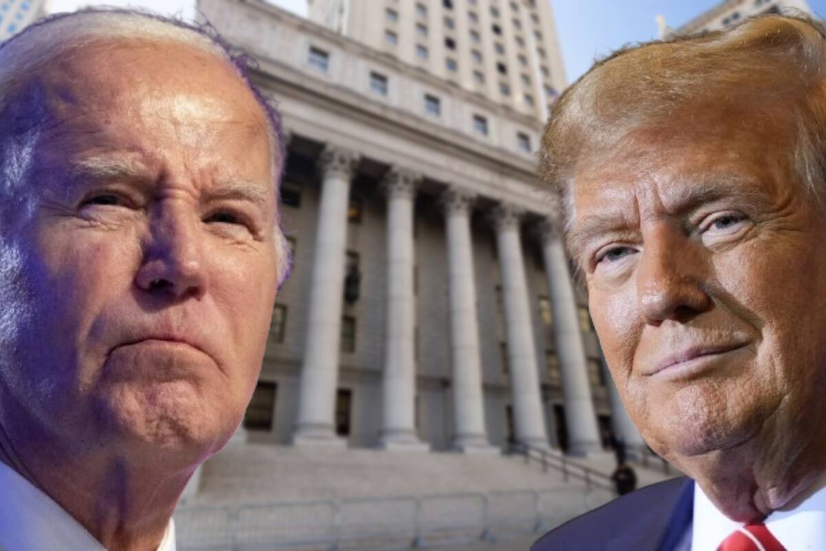 Trump quiere que Biden debata con él frente al tribunal de Nueva York