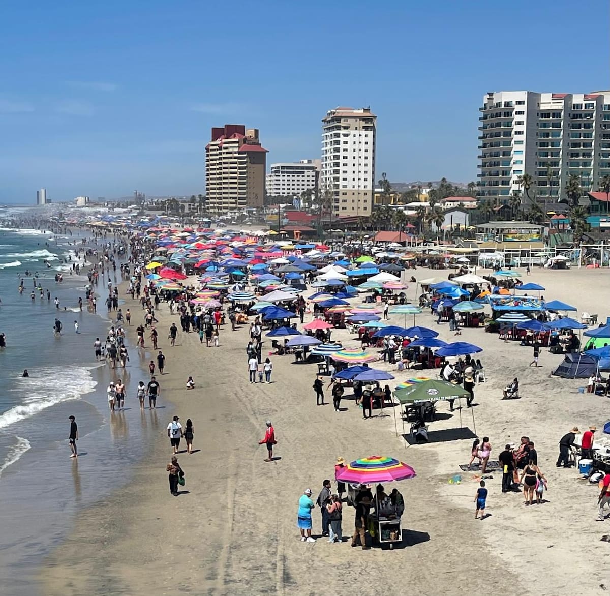 Las corporaciones atendieron 57 reportes durante el operativo en el principal cuadro de la ciudad. Foto: Carmen Gutiérrez