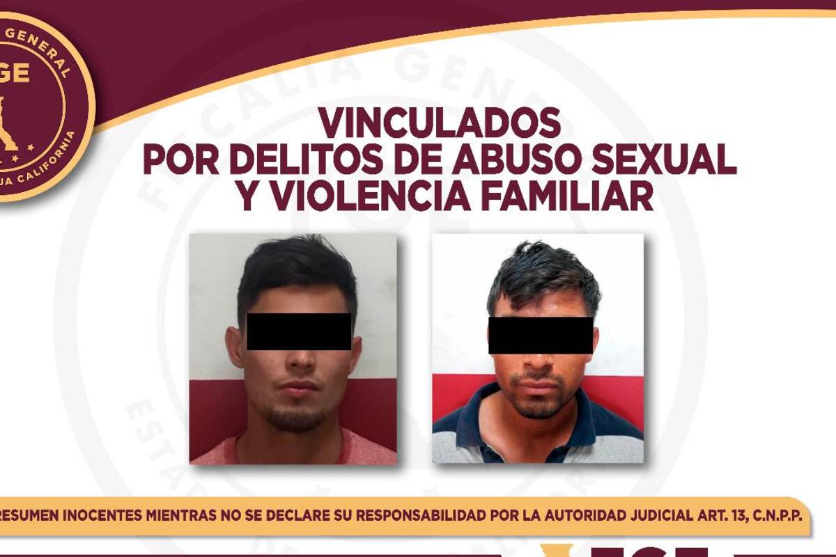 Prisión preventiva en contra de imputados por abuso sexual, lesiones y violencia familiar
