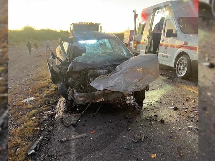 Choque en carretera costera de Caborca deja un muerto y ocho lesionados por presunto conductor alcoholizado