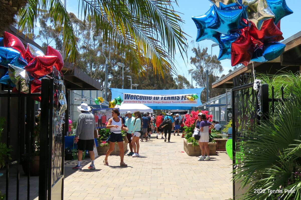 Invitan al San Diego Tennis Fest el 19 de mayo