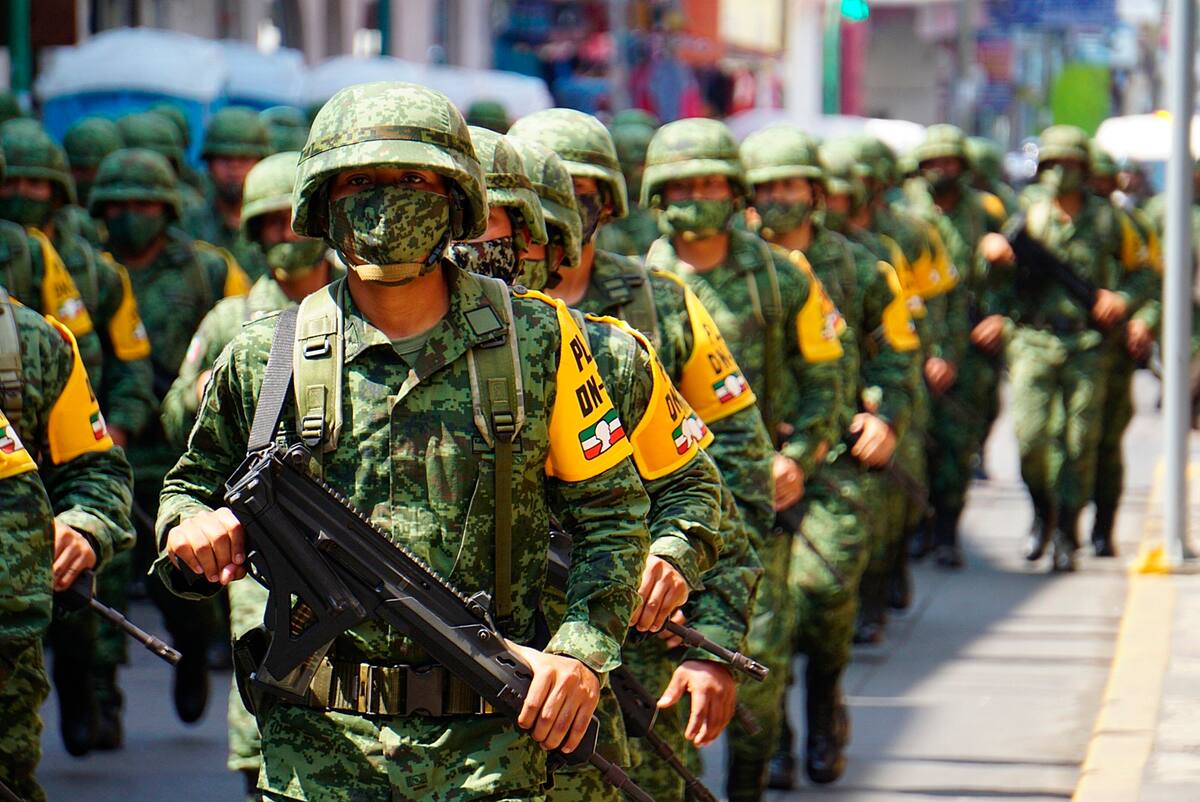 Fotografía ilustrativa de archivo de soldados del Ejército Mexicano en Tapachula, estado de Chiapas (México). | Crédito: EFE/Juan Manuel Blanco