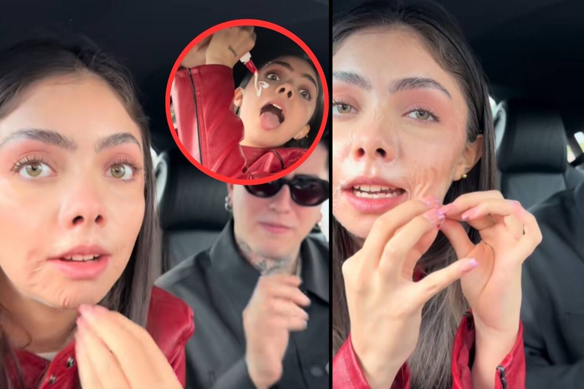 Mujer le hace pensar a su novio que muda de piel y se hace viral en TikTok