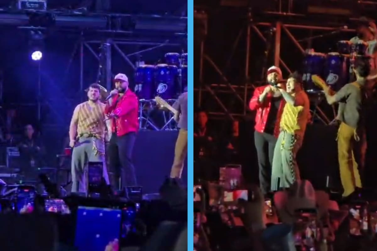 Carín León y Grupo Frontera desatan euforia en La Cura Fest al cantar juntos “Qué vuelvas”