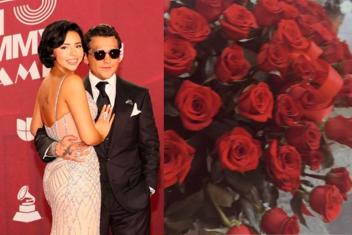 Ángela Aguilar presume lujosos arreglos florales en San Valentín: un detalle de Christian Nodal