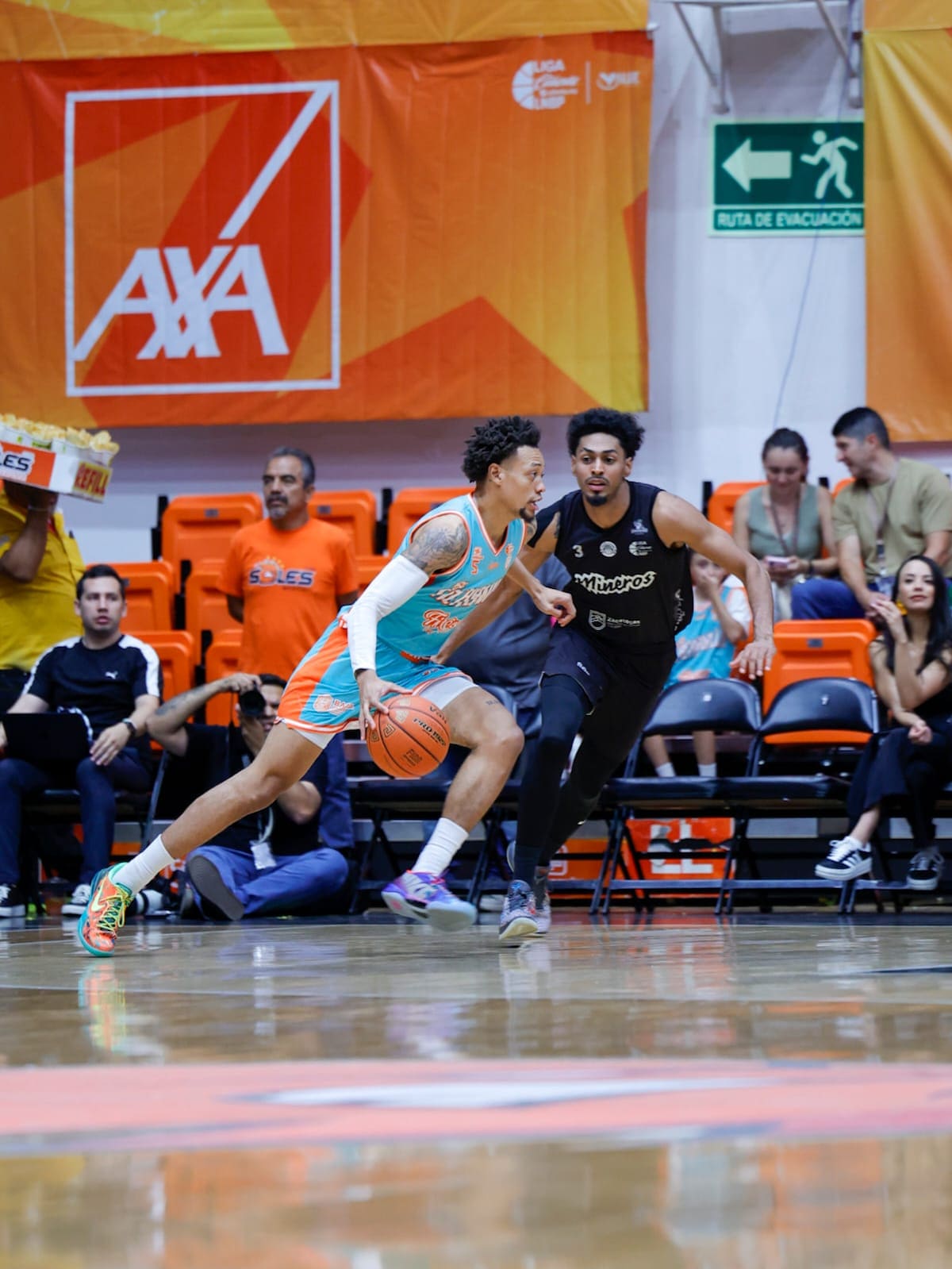 Soles de Mexicali se impuso 78-71 a Mineros de Zacatecas y sumó su décima victoria consecutiva en la temporada 2026 de la LNBP. Foto: Juan J. Morales