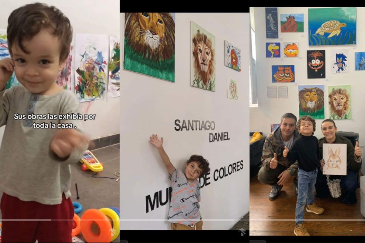 VIRAL | ¡Niño de 5 años logra exhibir sus pinturas en una galería de arte!