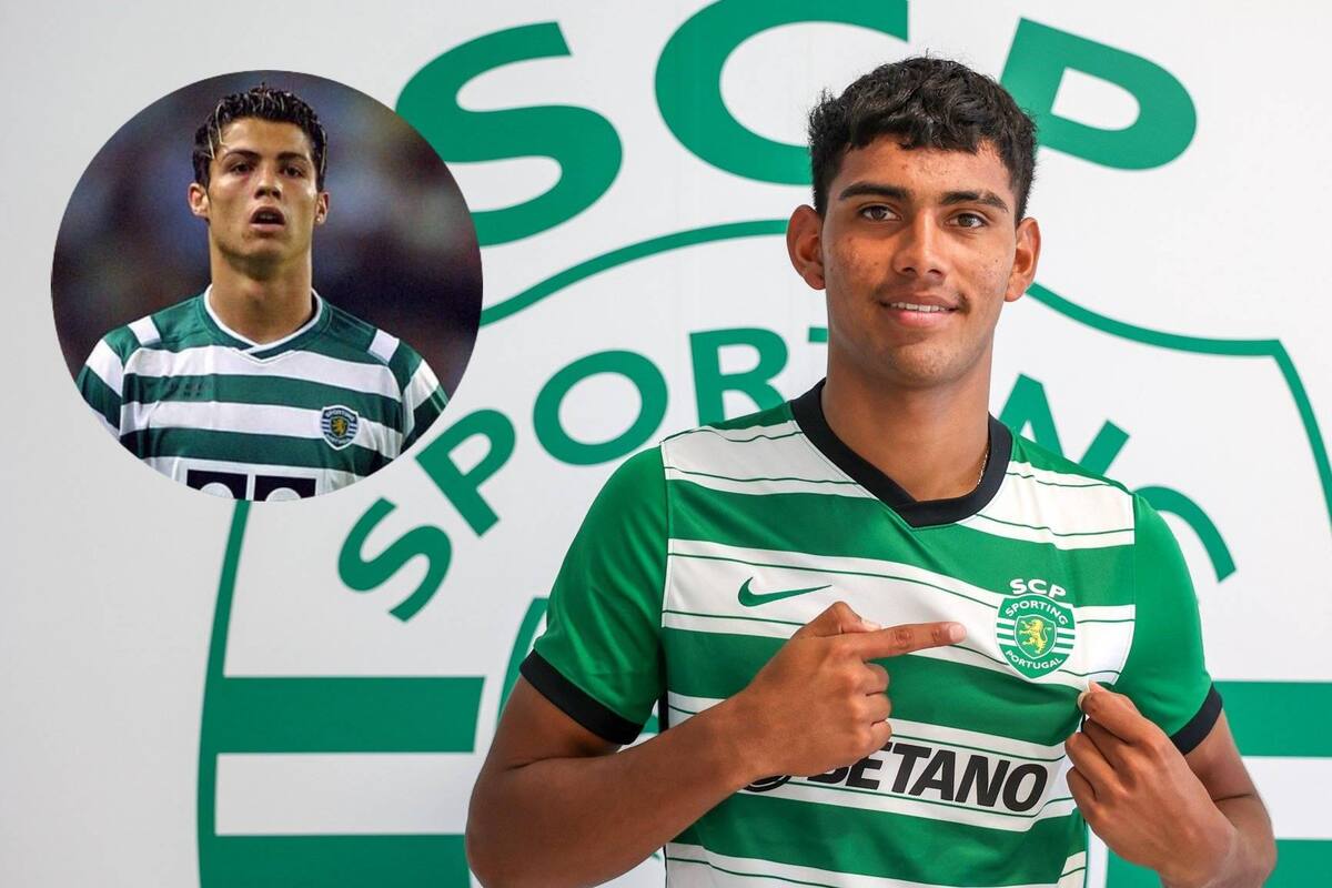 Sonorense Jesús Alcantar es anunciado nuevo futbolista de Sporting Lisboa, equipo en el que Cristiano Ronaldo debutó