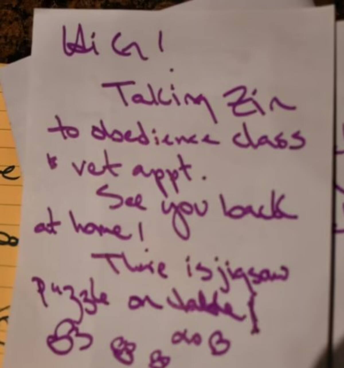 Carta escrita por Betsy Arakawa / Daily Mail