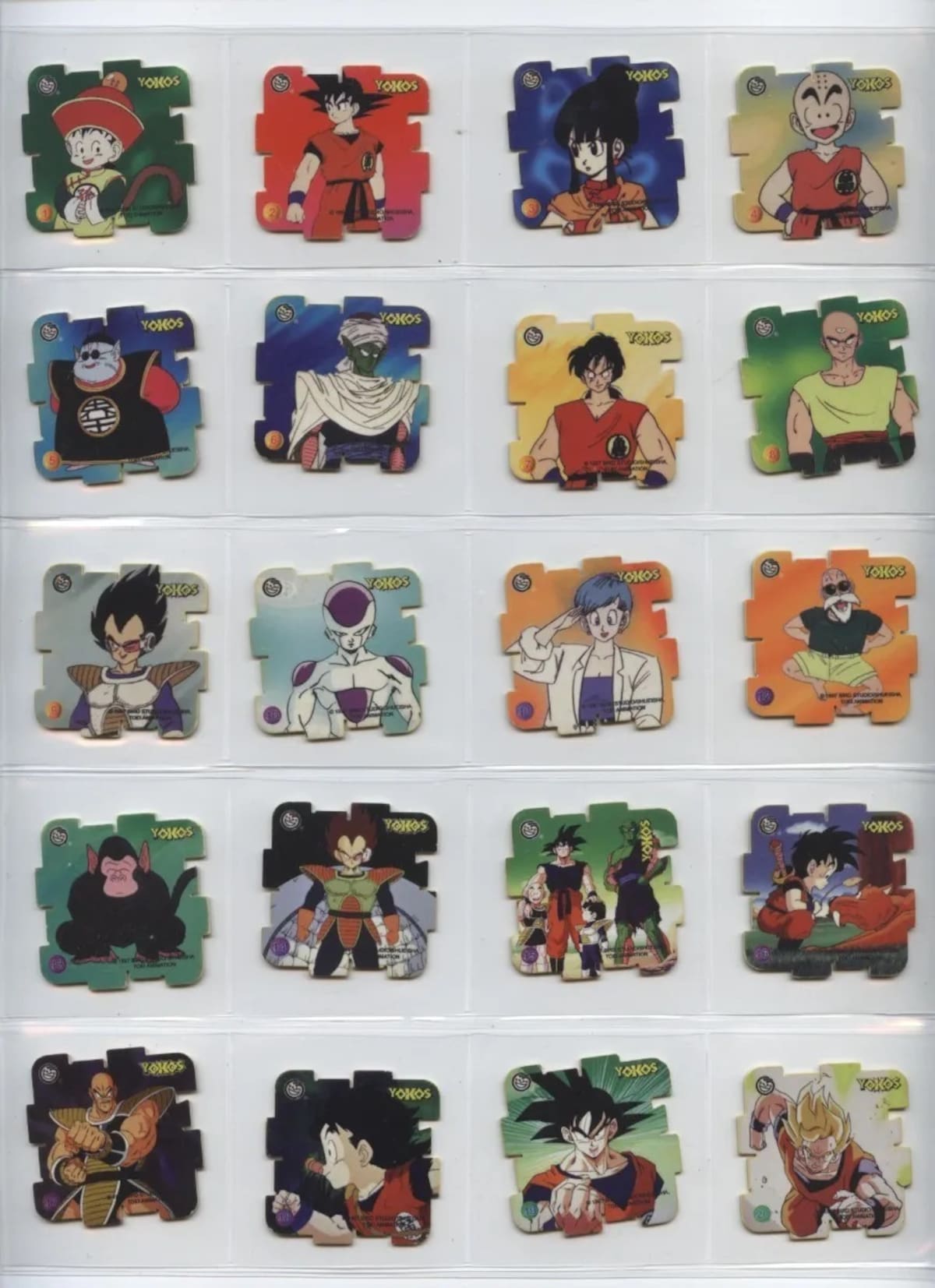 Colección de Yokos de Dragon Ball (1997).