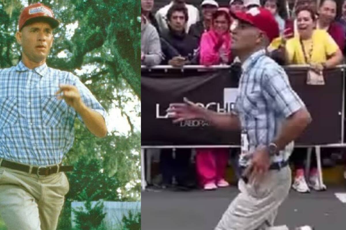 VIDEO: Peruano se disfraza de Forrest Gump para correr maratón de 42K