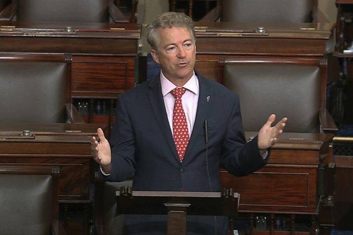 Senador republicano Rand Paul dice tener coronavirus