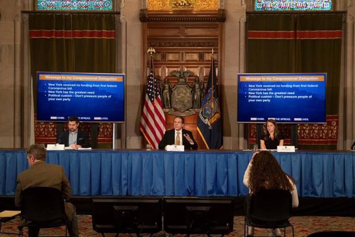 87% de ciudadanos de Nueva York aprueba acciones de gobernador ante COVID-19