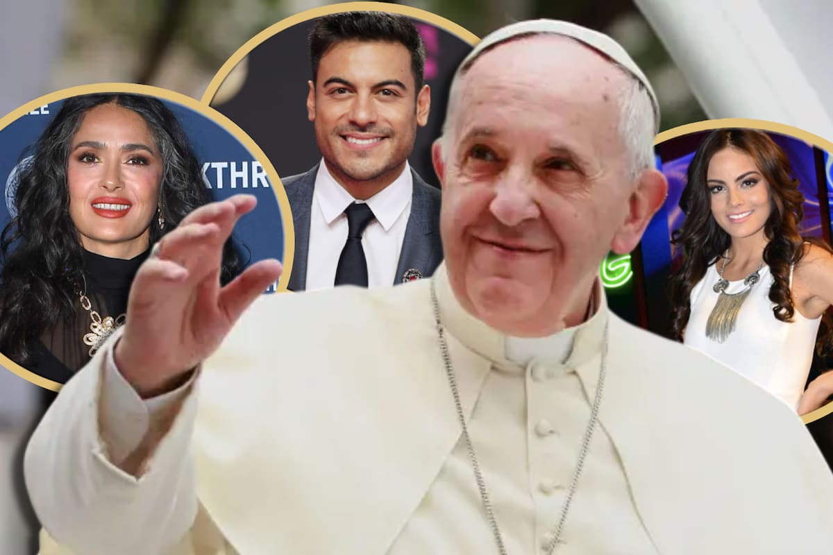 Estos son los famosos mexicanos que recibieron la bendición del Papa Francisco