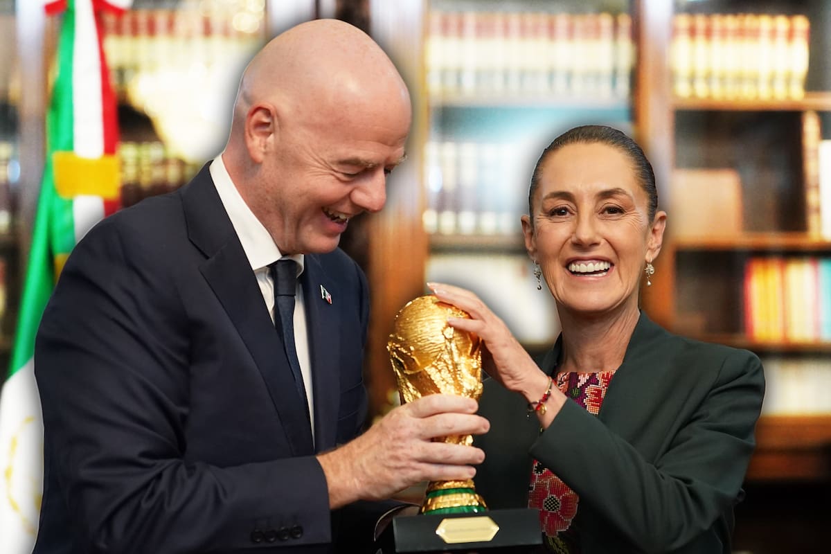 Sheinbaum posa con Gianni Infantino y hará historia durante el Mundial de 2026