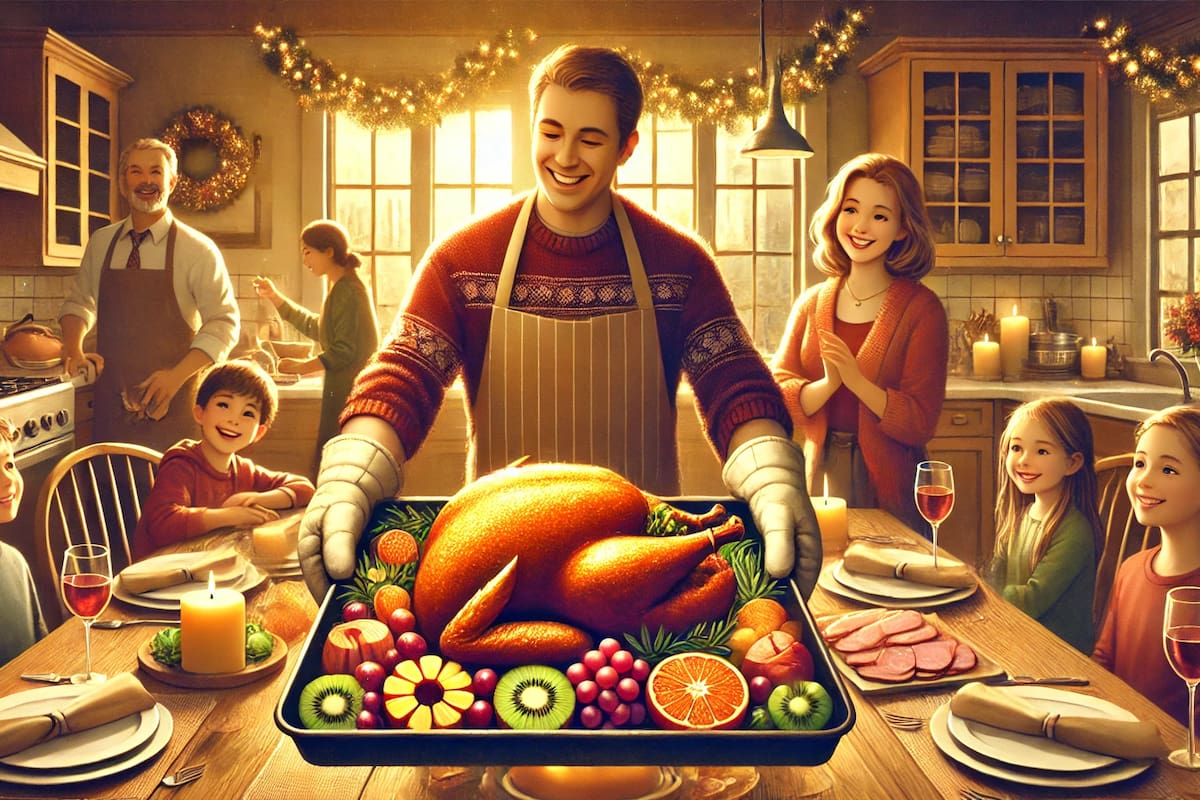 Pavo dulce con relleno navideño: una receta para compartir en familia