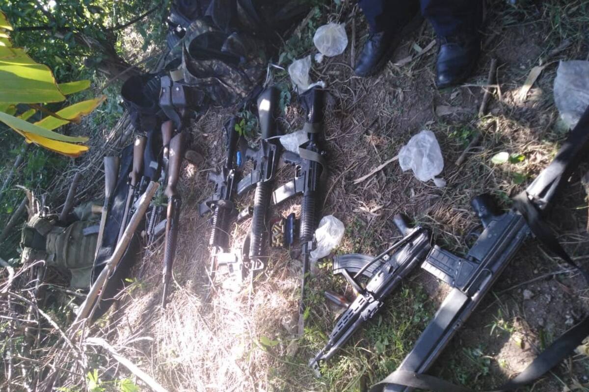 Guardia Nacional asegura armas largas y dos menores de edad en Nácori Chico