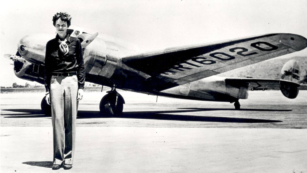 Amelia Earhart, aviadora estadounidense.