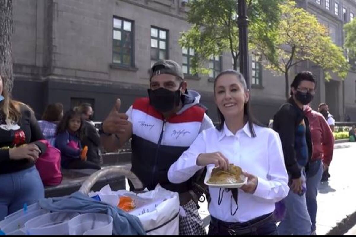 Claudia Sheinbaum se come un taco de "veneno"